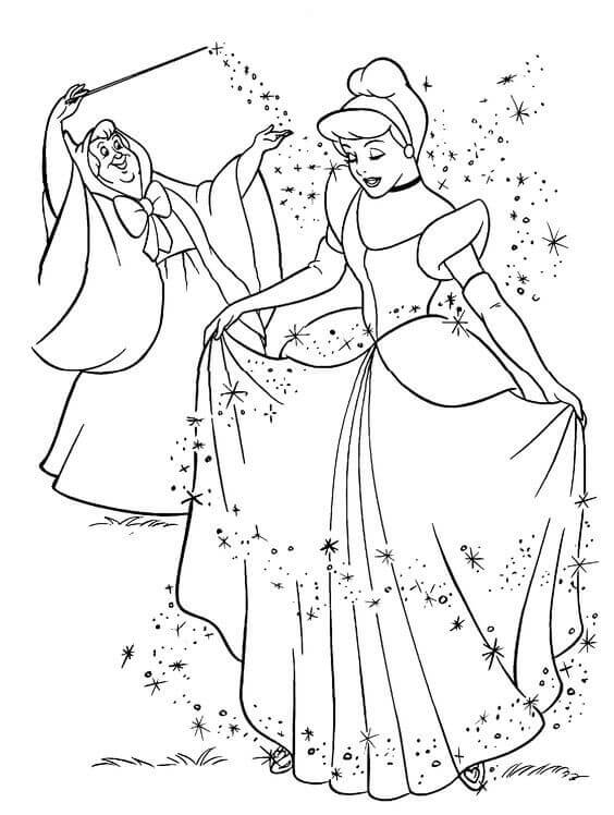 564x748 30 Free Printable Cinderella Coloring Pages