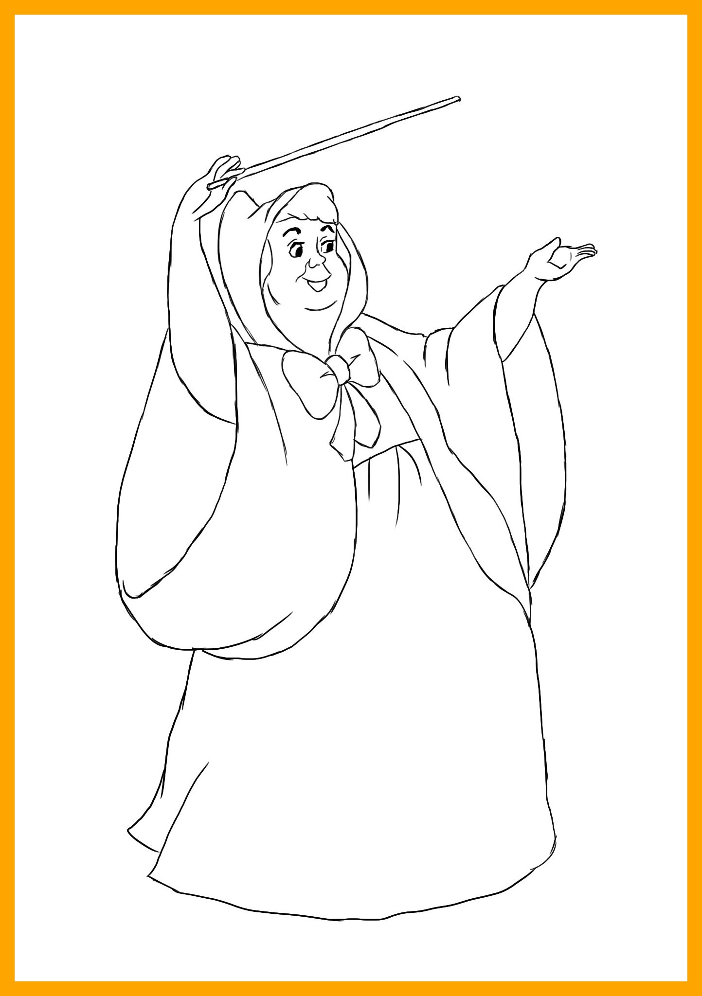 1443x2048 Best Sleeping Beauty Fairy Godmother Colouring Pages Image