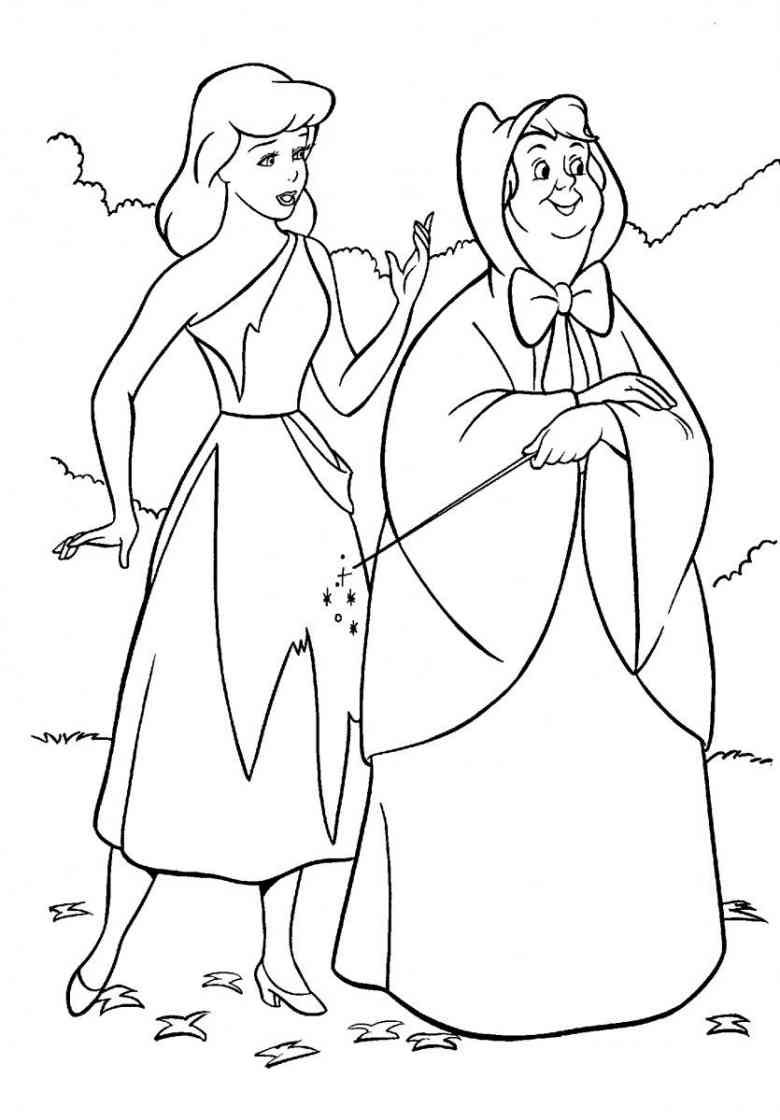 780x1120 Cinderella 32 Ausmalbilder The Magic Of Disney