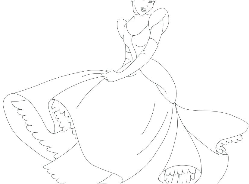 827x609 Cinderella Coloring Pages Free Glass Slipper Coloring Sheet