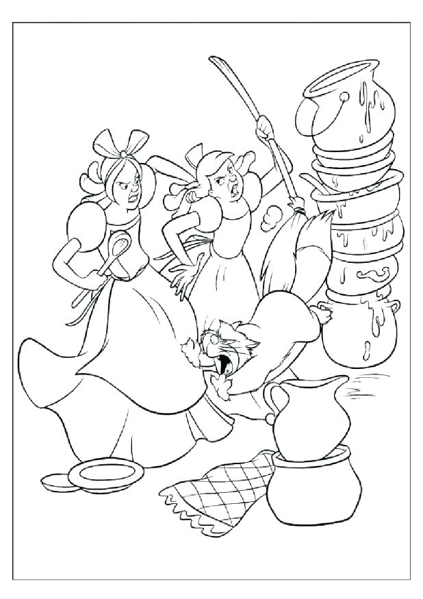 618x875 Cinderella Mice Coloring Pages Mice Coloring Pages Colouring