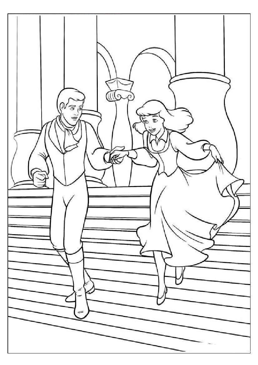 826x1169 Cinderella And Prince Throughout 4