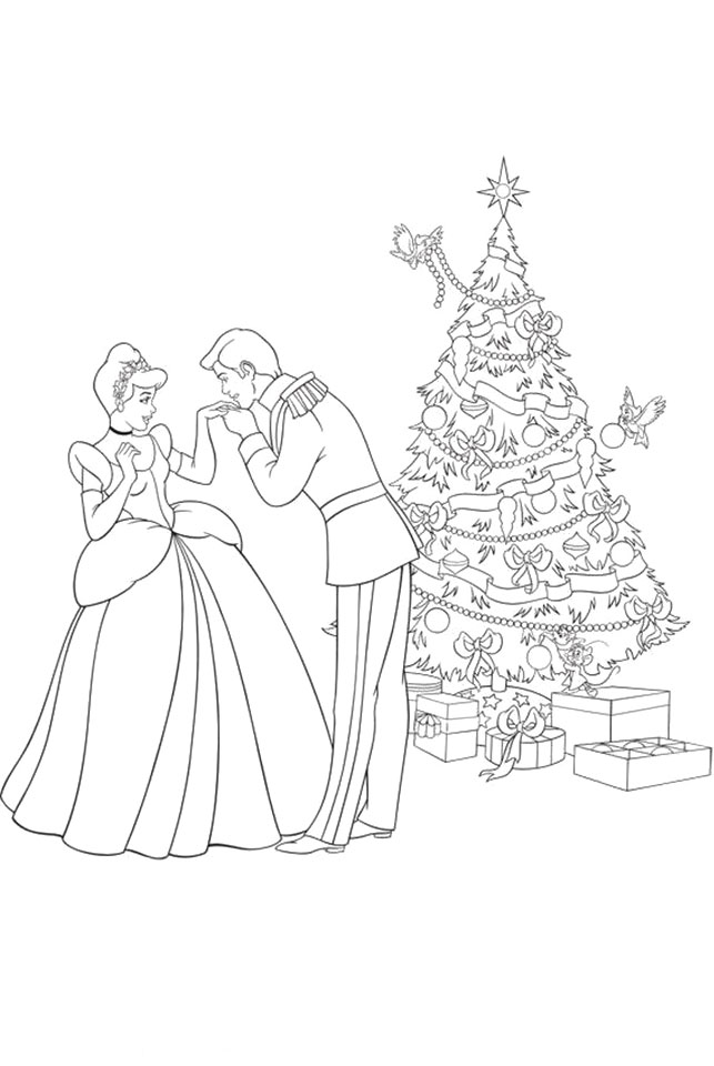 643x960 Cinderella And Prince Charming Coloring Pages 534458