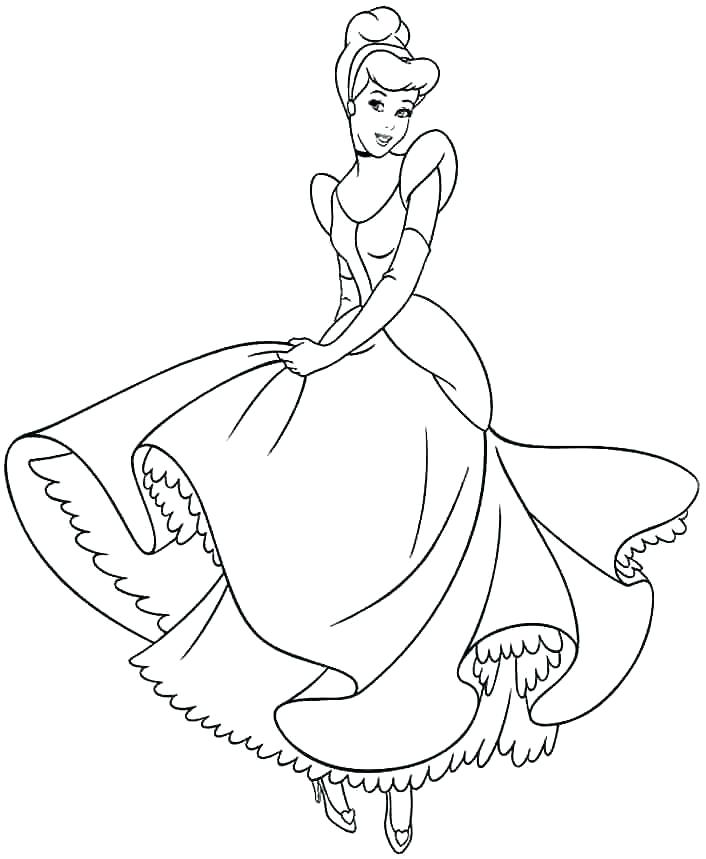 706x859 Cinderella Coloring Sheet Stupendous Princess Pictures Coloring