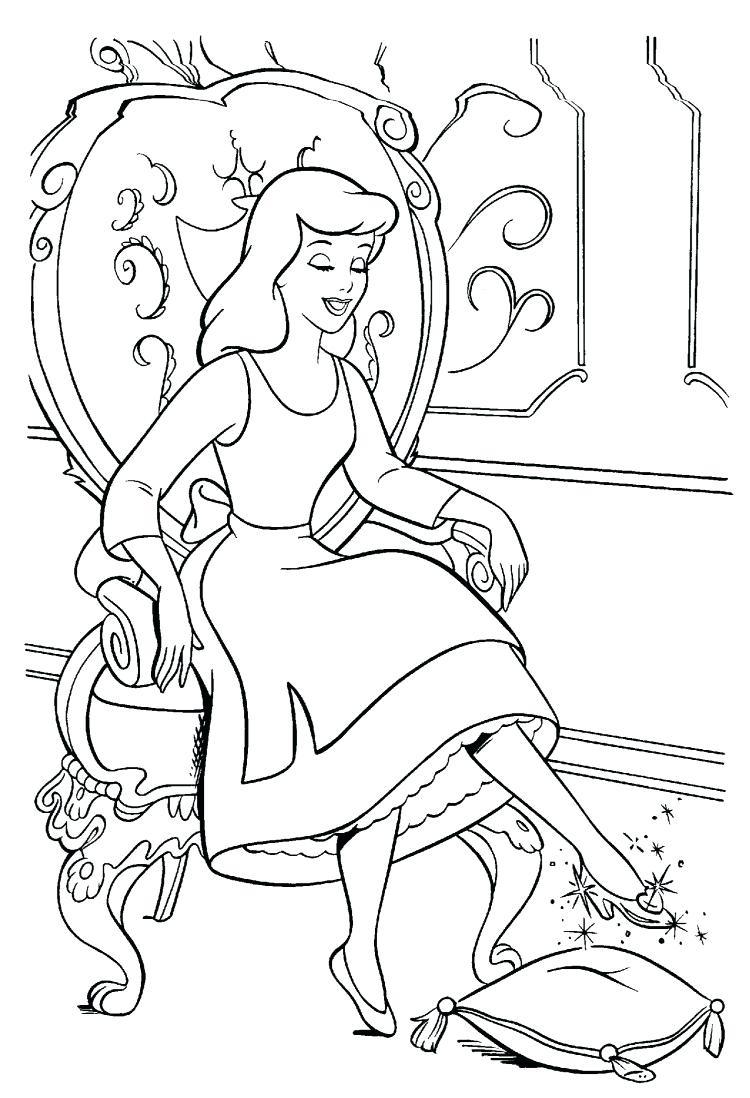 750x1098 Coloring Pages ~ Cinderella Coloring Page Pages Free To Print