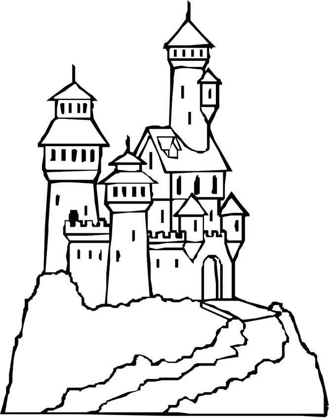 666x844 Free Printable Castle Coloring Pages For Kids Castle Coloring