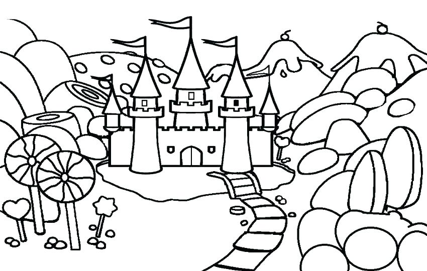 850x540 Princess Color Pages Printable Castle Free Printable Cinderella