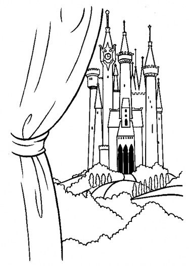 374x525 Princess Cinderella Color Pages Printable The Prince's Castle