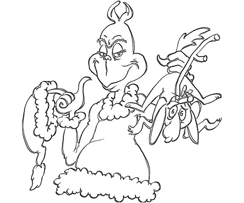 800x667 The Grinch Stole Christmas Coloring Pages Cindy Lou Who Coloring