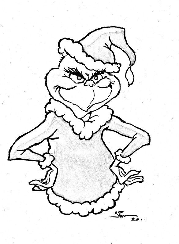 585x800 Free Printable Grinch Coloring Pages Grinch Grinch