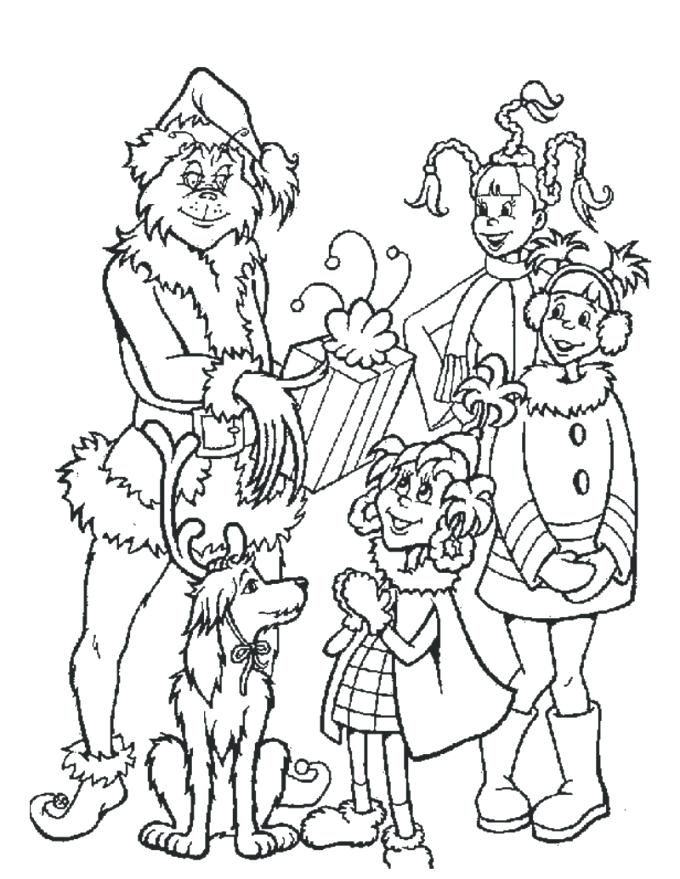 680x879 Cindy Lou Who Coloring Pages Kids Coloring Gives Out Gifts