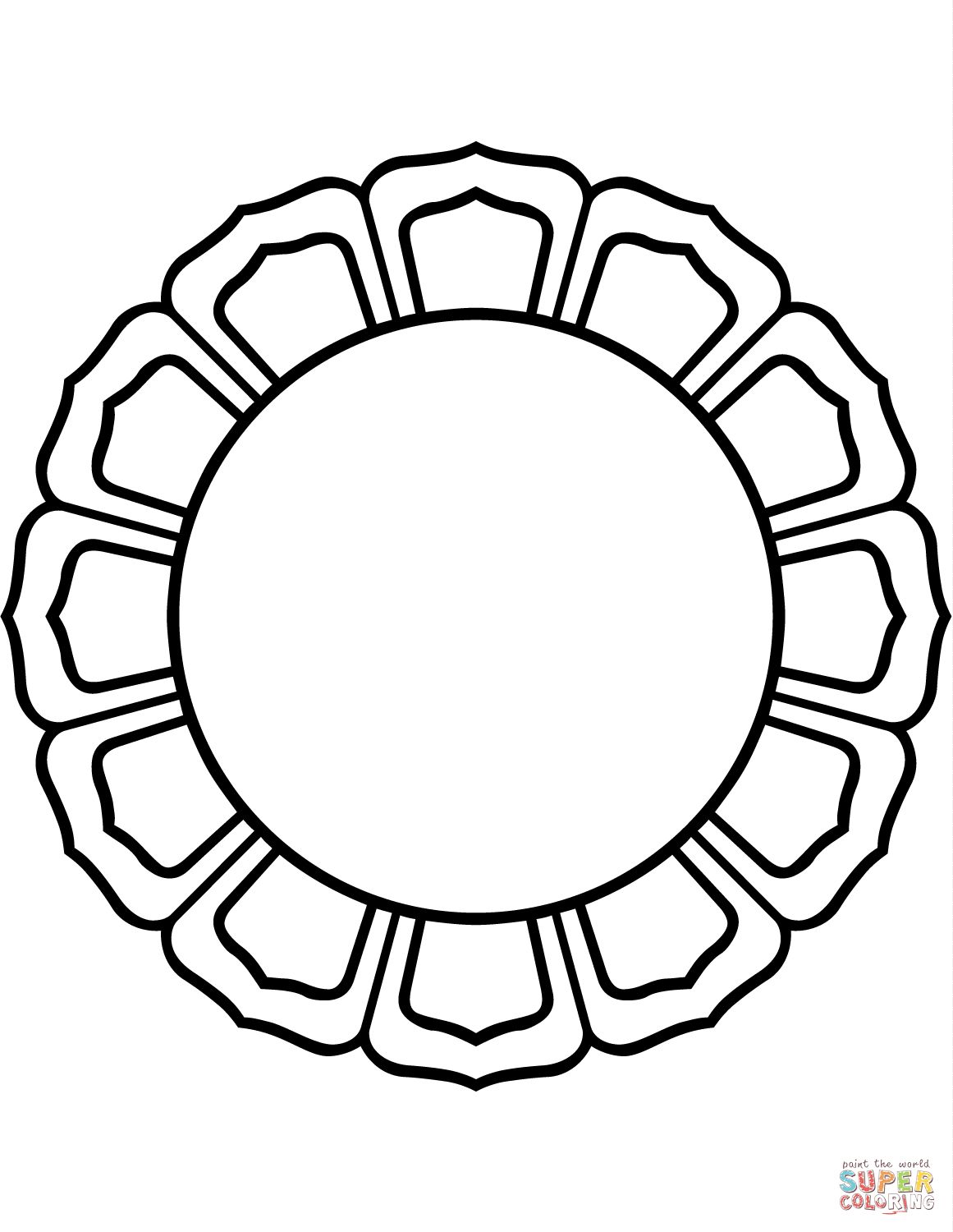 Circle Coloring Page