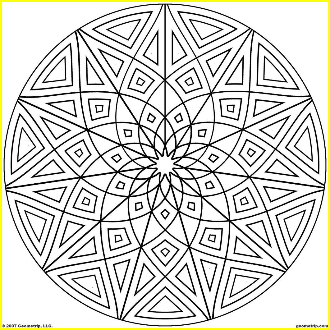 1062x1062 Inspiring Kaleidoscope Coloring Pages Geometrip Geometric