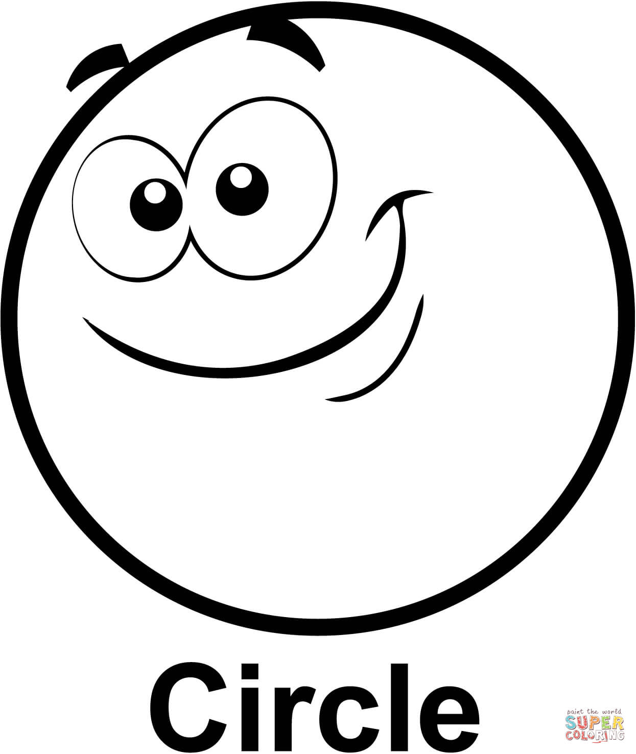 Circle Coloring Pages Preschool