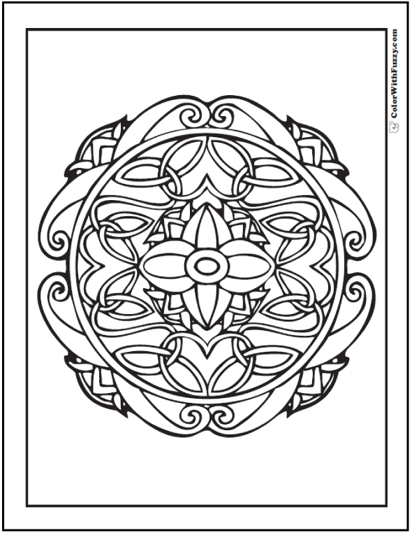 590x762 90 Celtic Coloring Pages Irish, Scottish, Gaelic