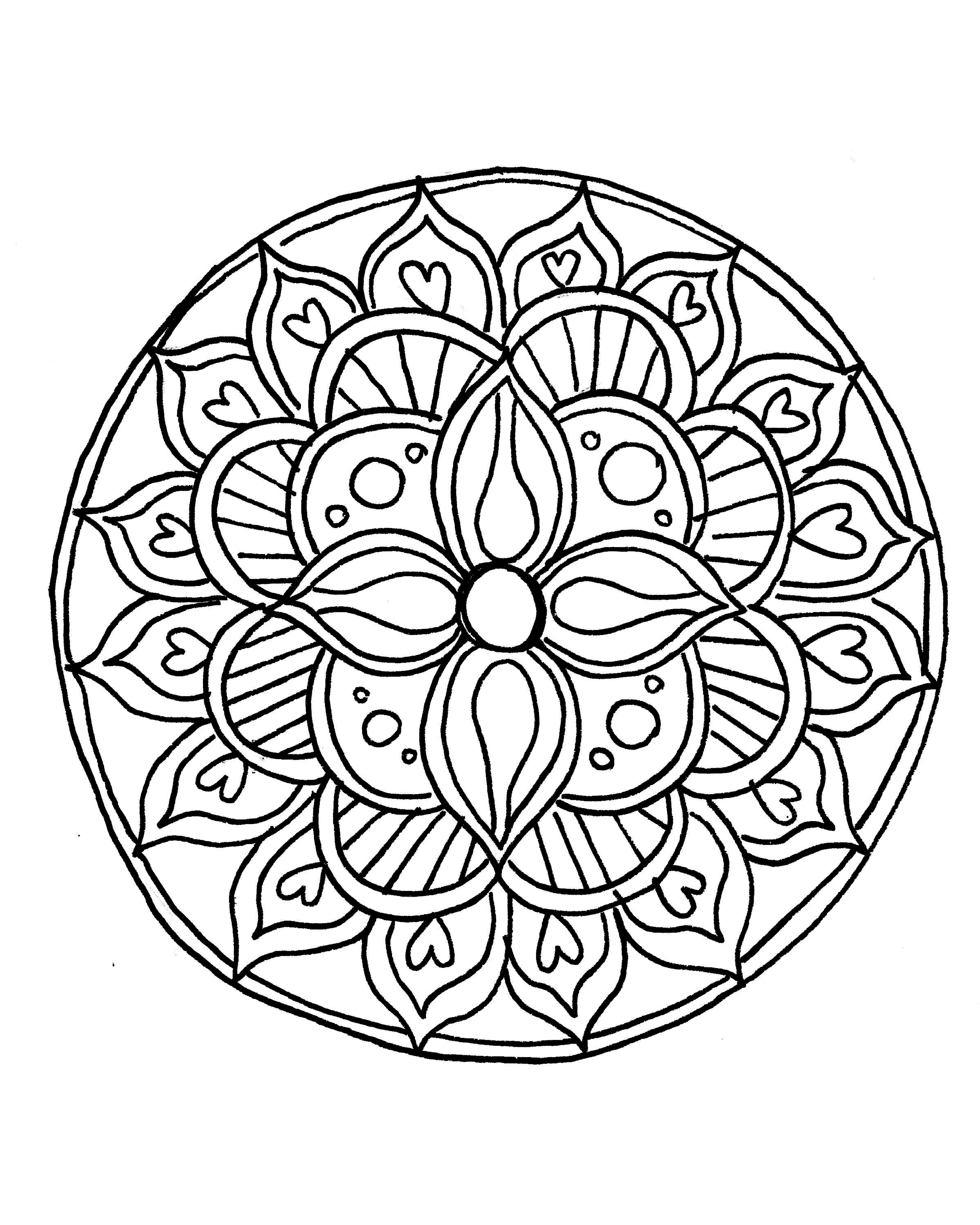 2400x3000 How To Draw A Mandala (With Free Coloring Pages!)