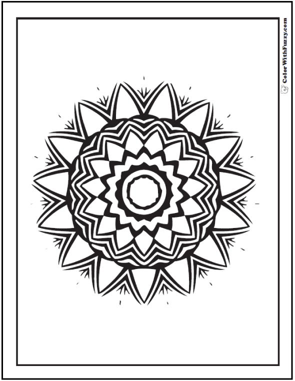 Circle Pattern Coloring Pages