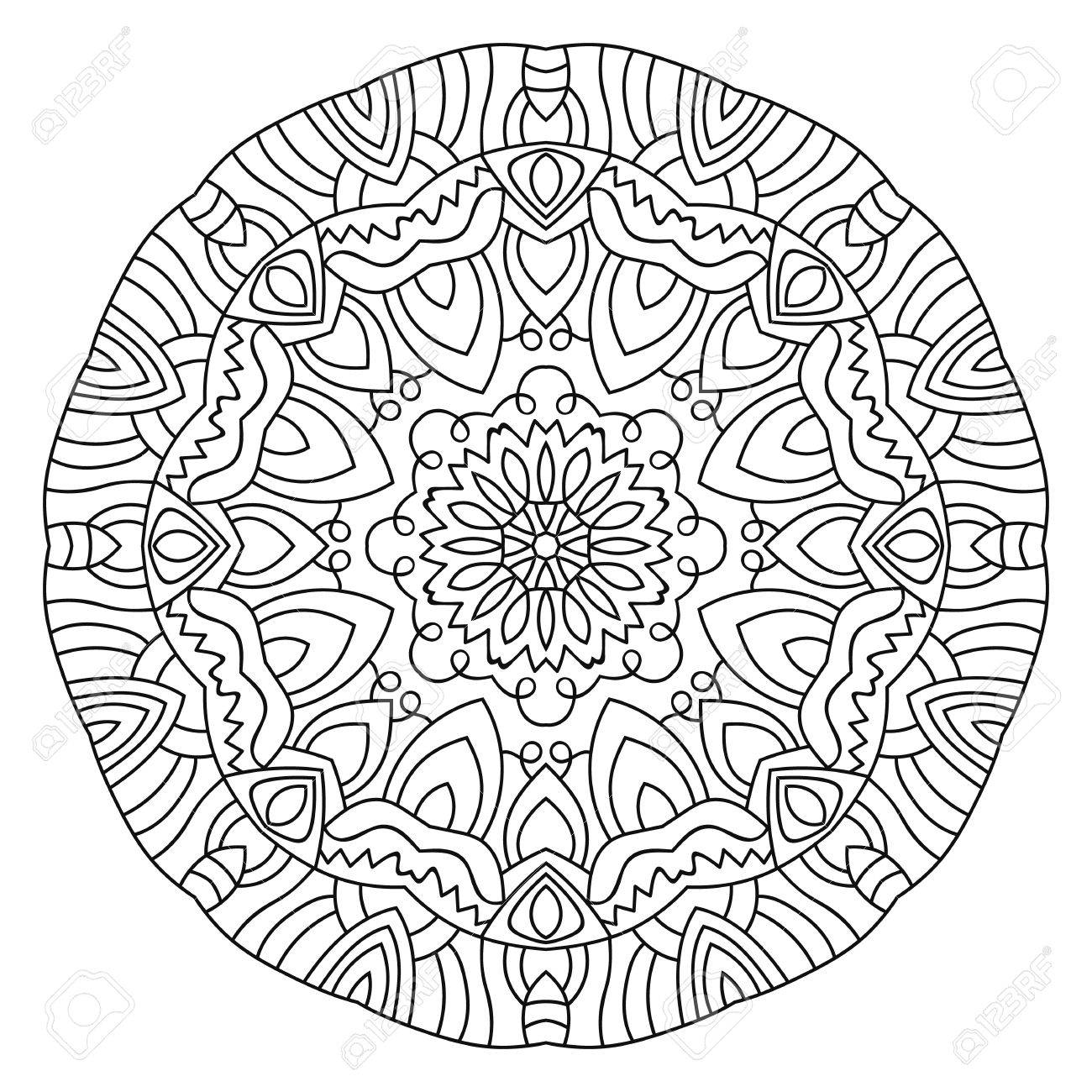 1300x1300 Successful Circle Pattern Coloring Pages Symme