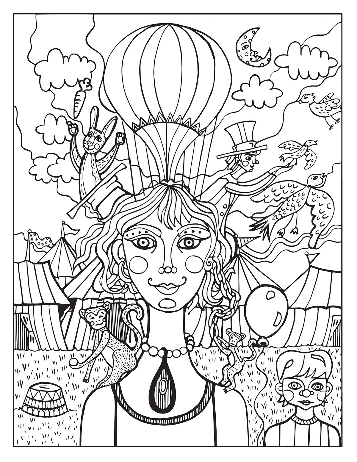 Circus Coloring Pages