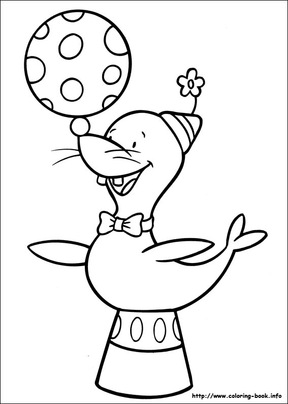 567x794 Circus Coloring Picture