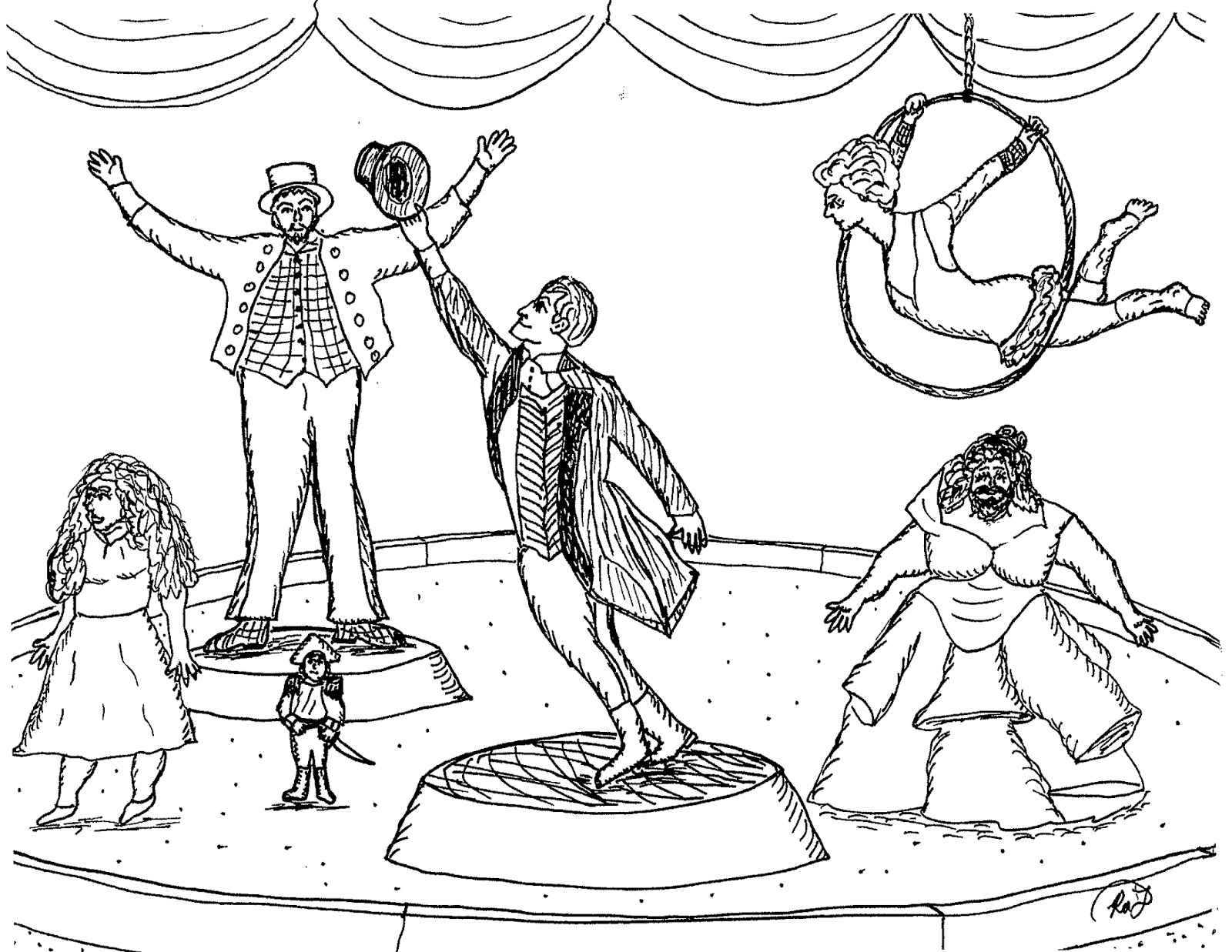 1600x1237 Robin's Great Coloring Pages The Greatest Showman Circus Coloring