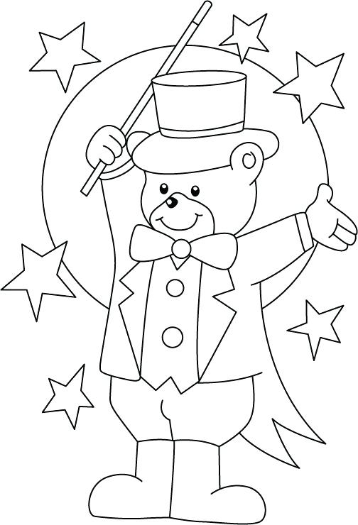 504x740 Clown Coloring Page Circus Coloring Pages For Preschool Circus