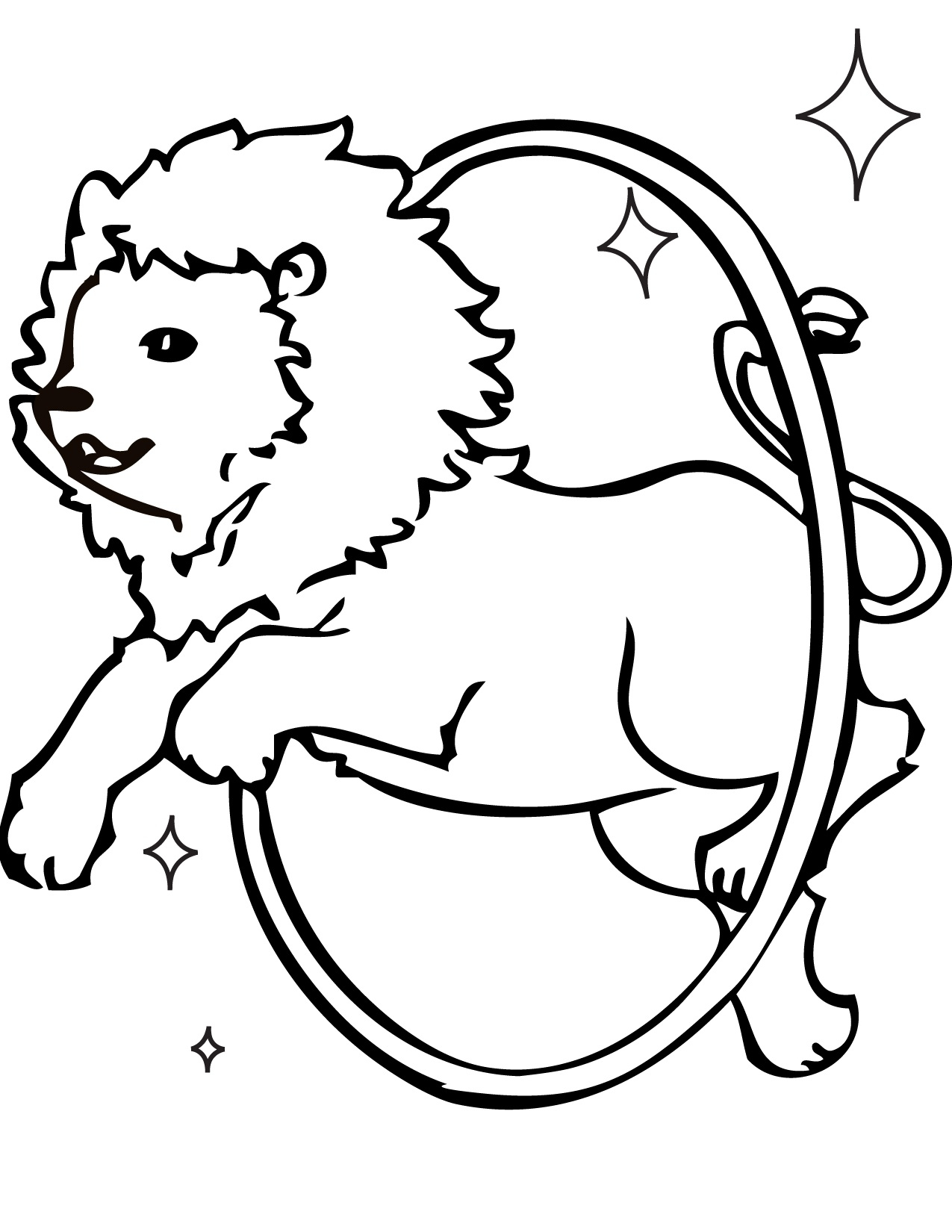 1275x1650 Circus Animal Coloring Pages Circus Lion Coloring Pages For Kids