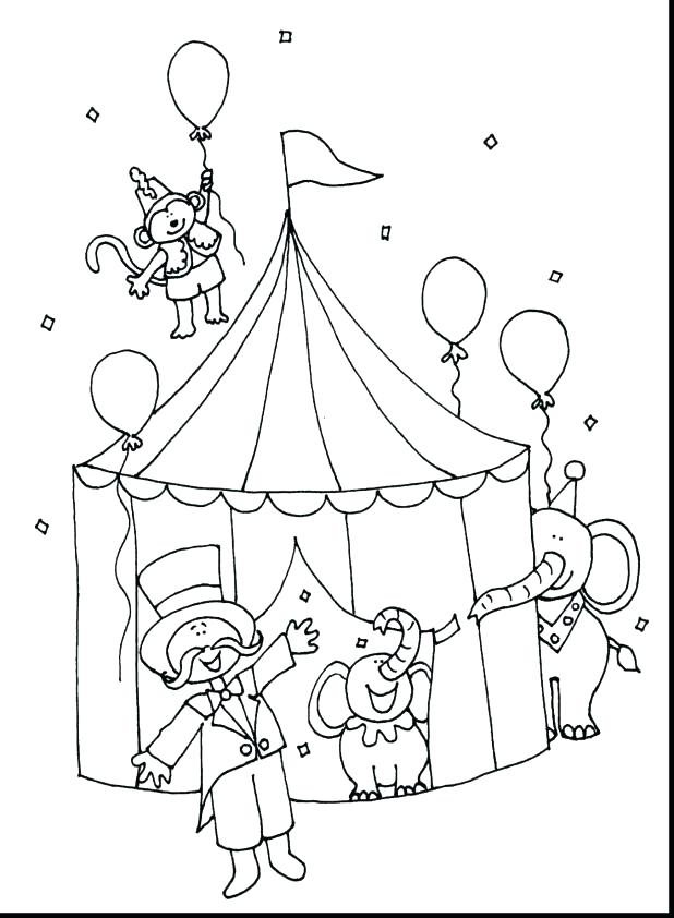 618x842 Coloring Pages Printable Adults Circus Tent Pictures Fantastic