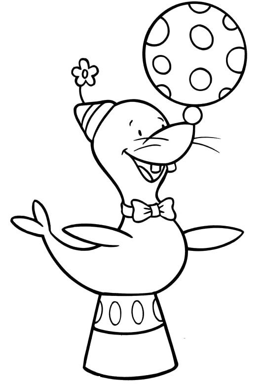 535x778 Jojo Circus Seals Coloring Pages Coloring