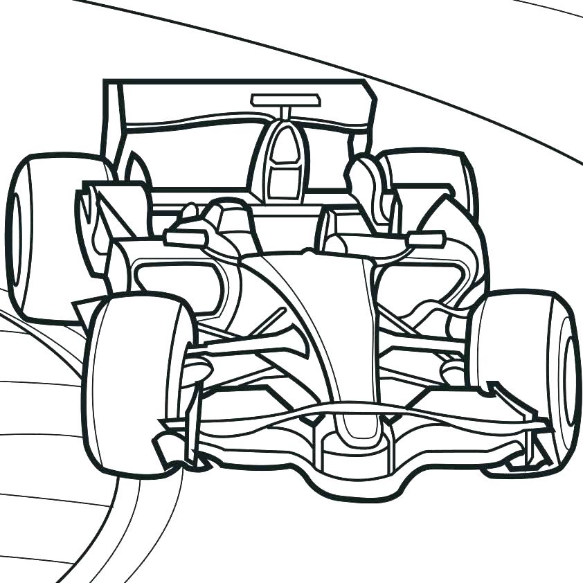 842x842 Race Car Coloring Page Car Coloring Book And Cop Car Coloring Race