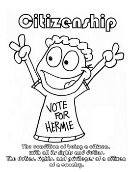 267x350 Citizenship Character Education Coloring Sheet By Hey Hermie Tpt