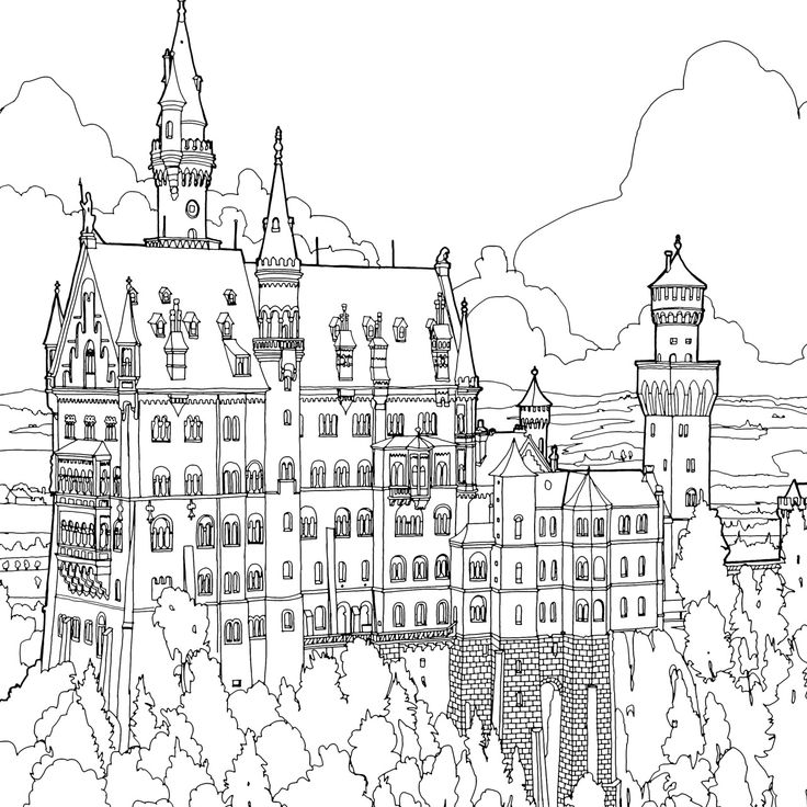City Buildings Coloring Pages