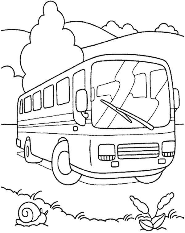 City Bus Coloring Page