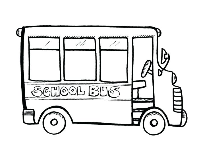 693x534 Bus Coloring Page First Day Of School On School Bus Coloring Page