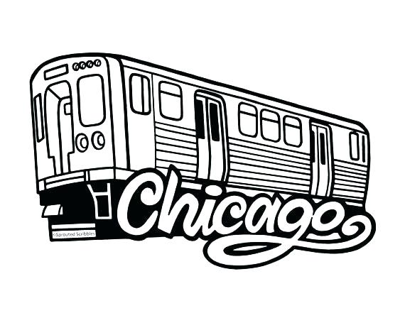 570x441 Chicago Skyline Coloring Page Coloring Pages Free Download Line