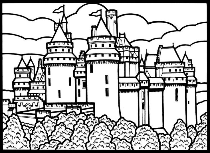 Cityscape Coloring Page