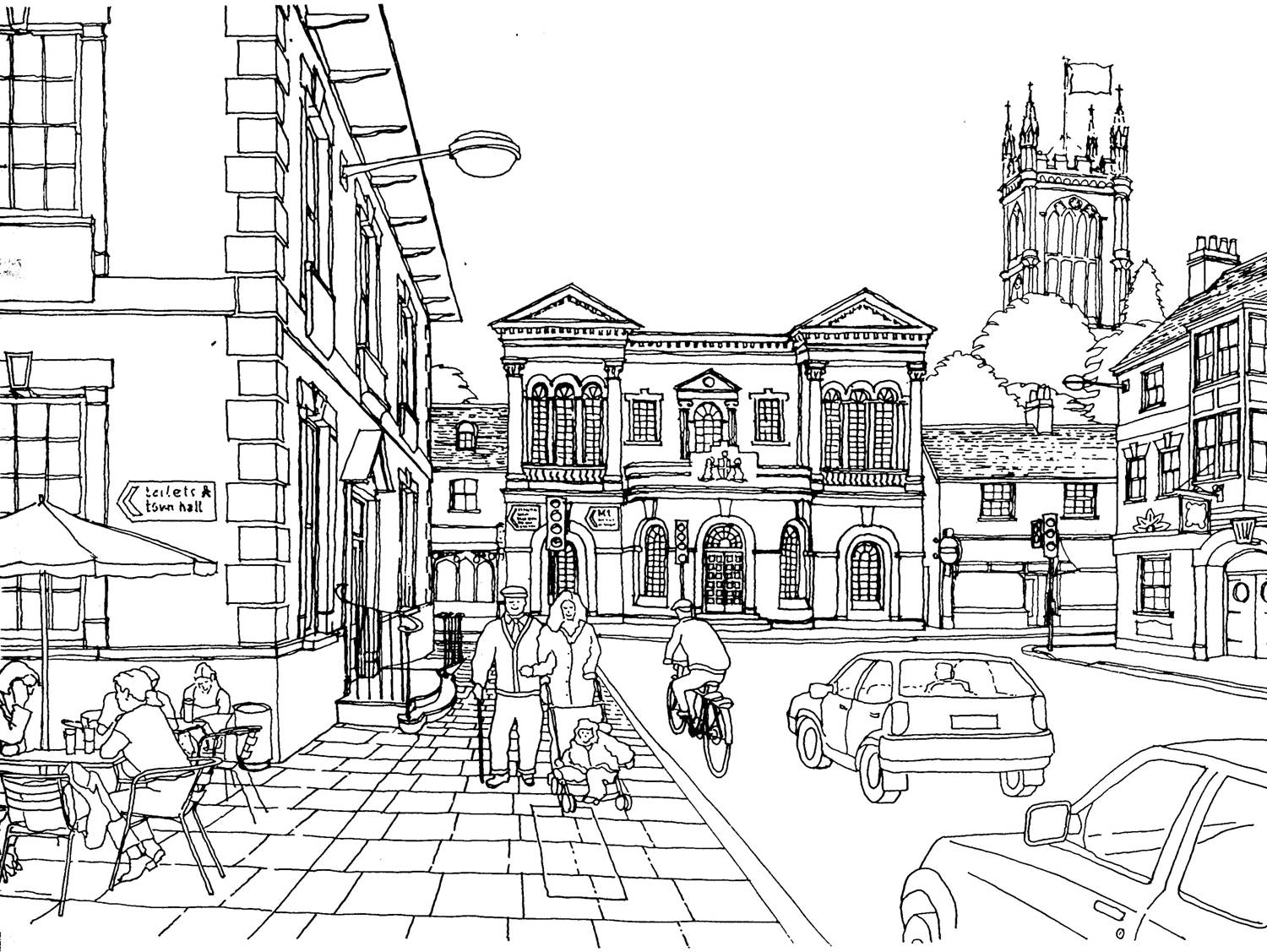 1500x1127 Coloring Pages City Scene E280a2 The Worlds Catalog