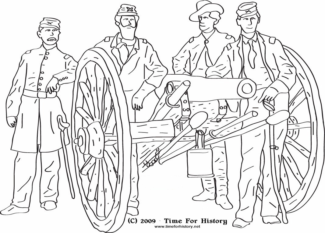 1067x765 Civil War Coloring Pages Preschool In Cure Page Print Kids