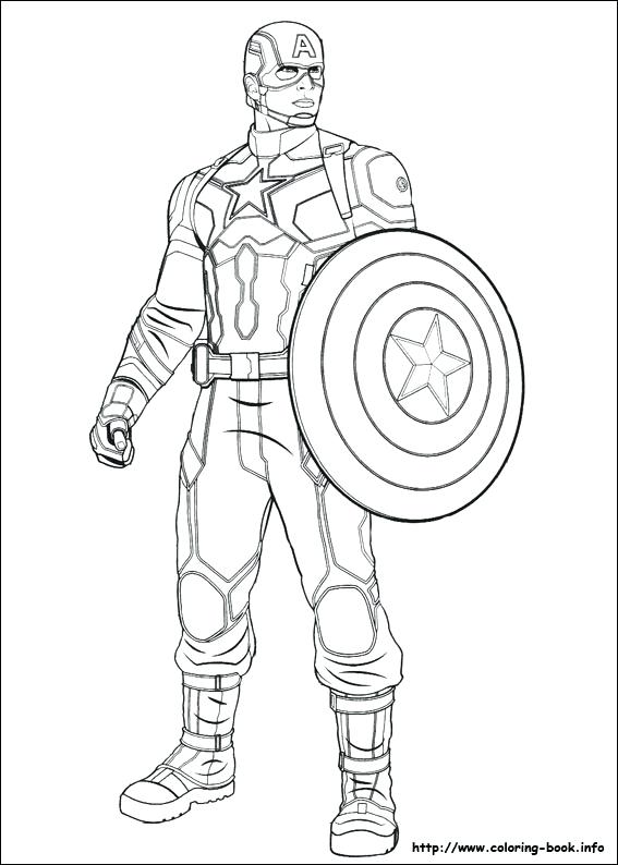 567x794 Captain America Colouring Pages To Print Civil War Coloring