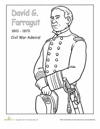 Civil War Soldier Coloring Page
