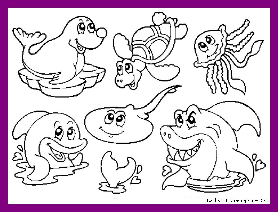 1084x828 Marvelous Perfect Clam Coloring Page Sea Animals For Kids Image