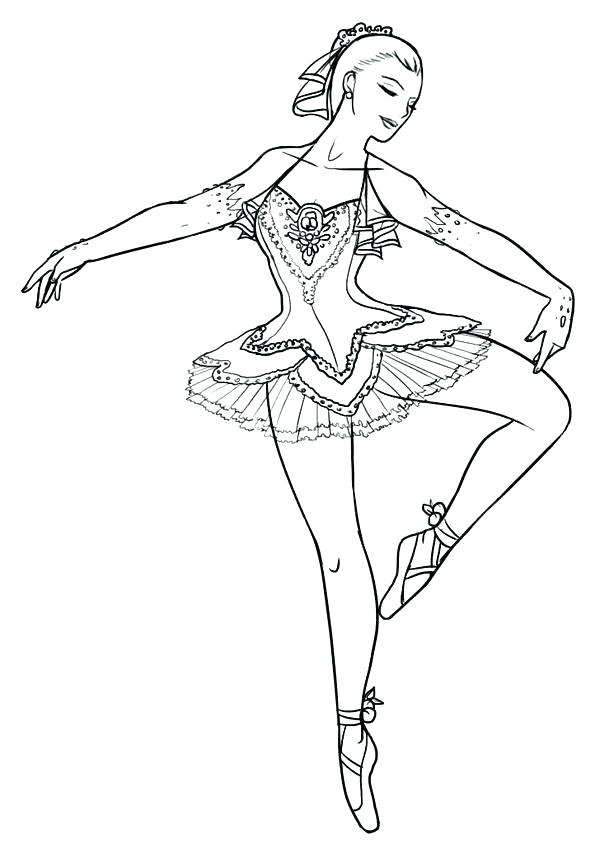 600x867 Ballet Coloring Pages Printable