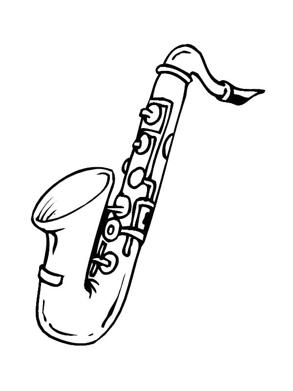 600x800 Coloring Page Musical Instruments