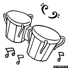 236x236 Clarinet Coloring Page Color Musical Instruments Embroidery