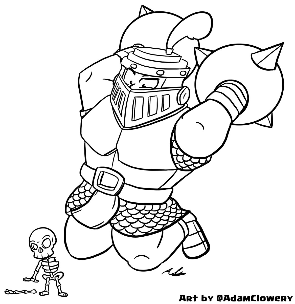 1167x1200 Easy Clash Royale Coloring Pages Creative Deco