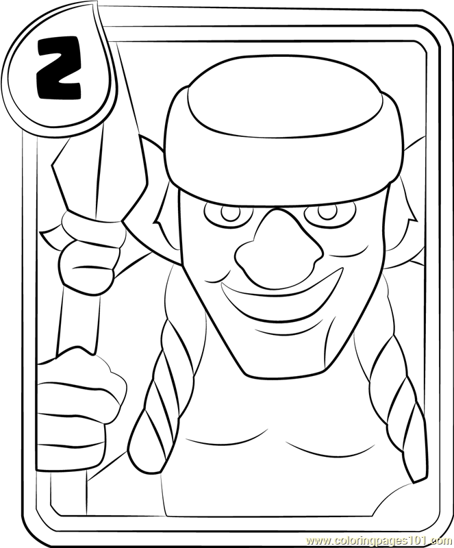 663x800 Spear Goblins Coloring Page