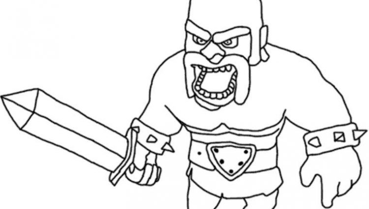 750x425 Clash Royale Printable Coloring Pages Barbarian King 3 Clash