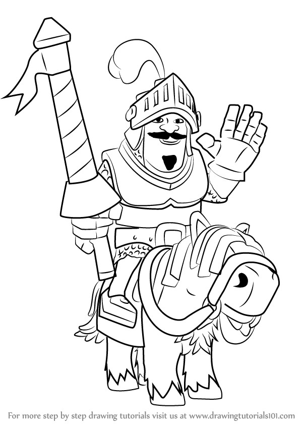601x844 Clash Royale Coloring Pages Lovely Prince Drawing Clash Royale