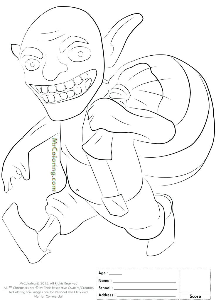 736x1041 Clash Royale Wizard Coloring Pages Free Printable Clash Of Clans