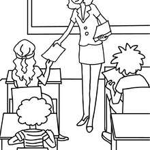 220x220 Classroom Scenes Coloring Pages